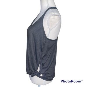Lululemon Heathered Black/Gray Side Tie Racerback Tank Top